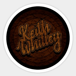 Circle Retro Keith Whitley Sticker